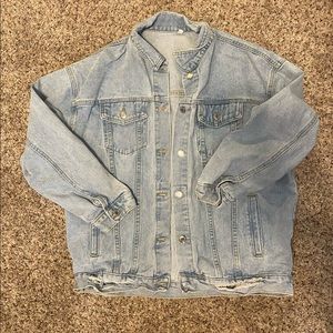 Womens Oversized Jean Jacket